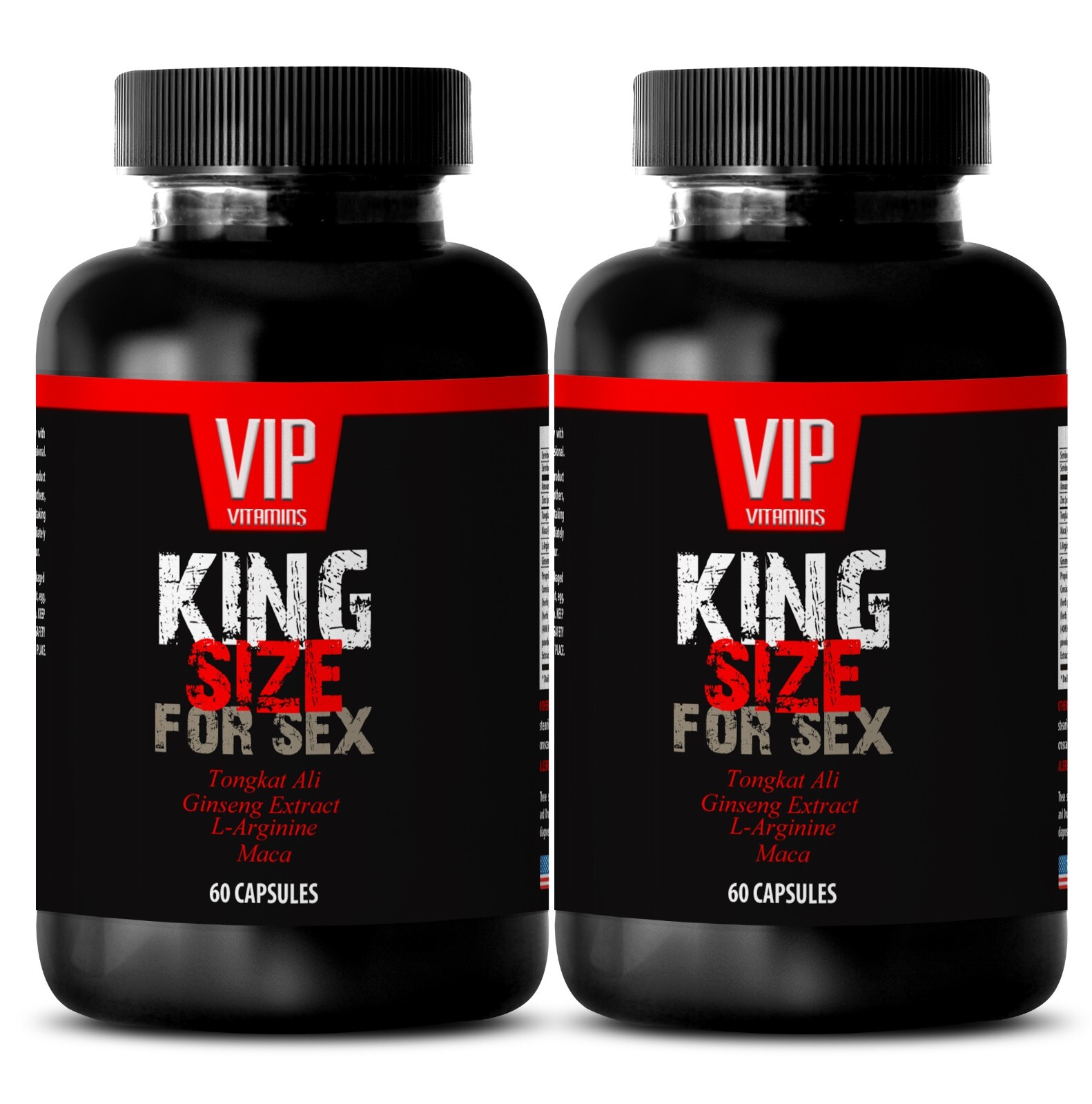 Testo Booster for Men – KING SIZE FOR SEX – Energy 2 Bottle 120 Capsules