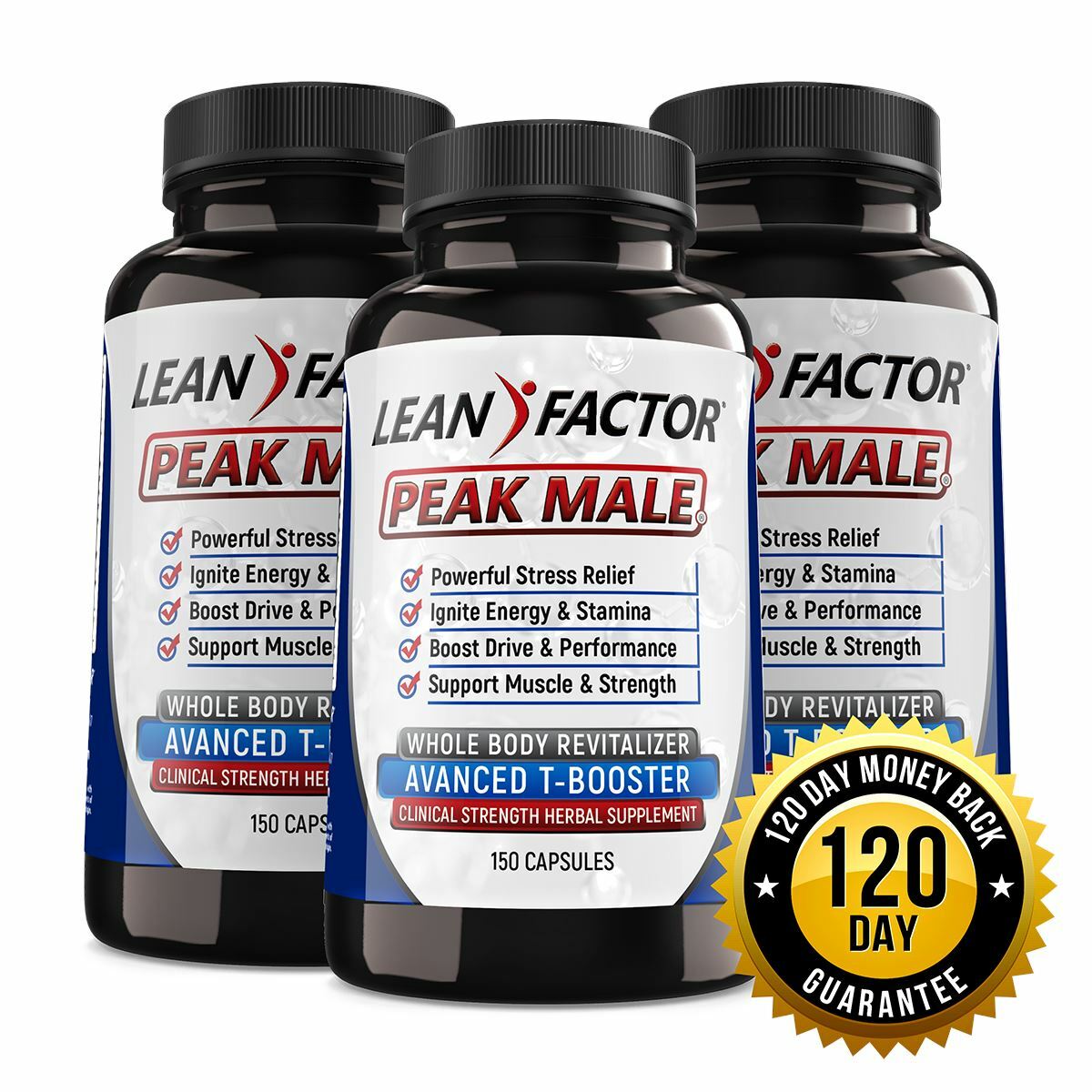 Peak Male Professional Strength Testosterone Booster – Money Back Guarantee