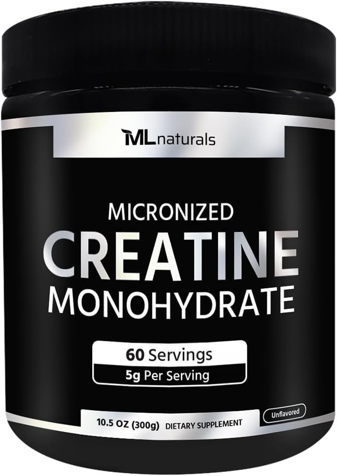 Third-Party Tested Micronized Creatine 300g, Supports Muscle Growth & Strength