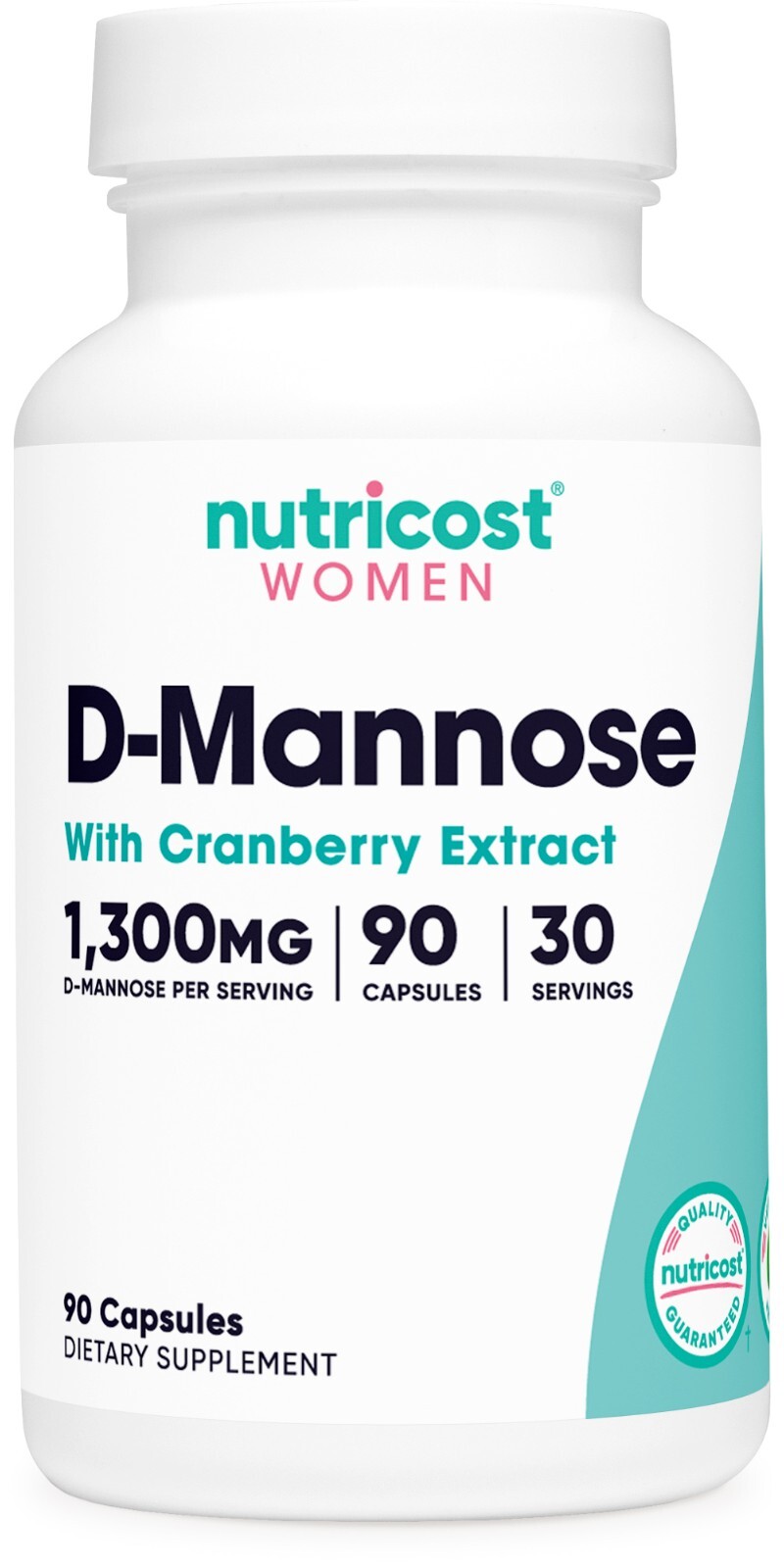 Nutricost D-Mannose with Cranberry Extract for Women 1300mg 90 capsules