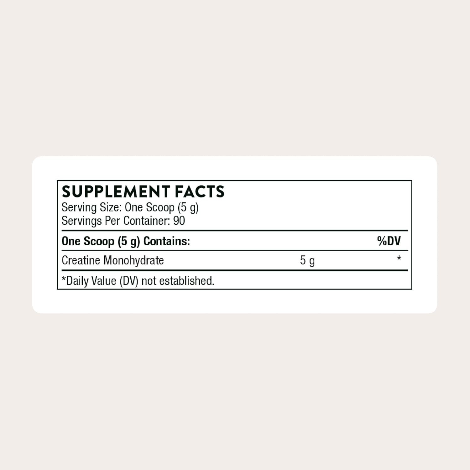Unflavored 90 Servings Creatine Powder – Boosts Muscle & Cognitive Performance