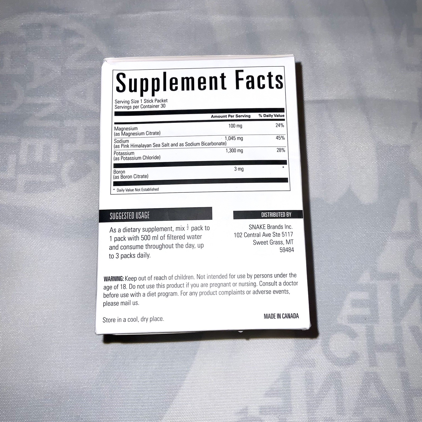 SNAKE Juice Keto Diet Electrolyte Powder, Unflavored, Fasting-Focused Supplement