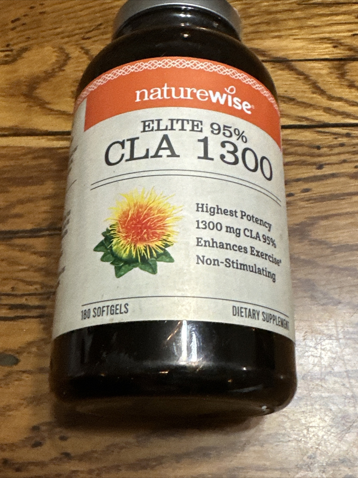 NatureWise Elite CLA 1300 Maximum Potency, 95% CLA Safflower Oil Workout Support