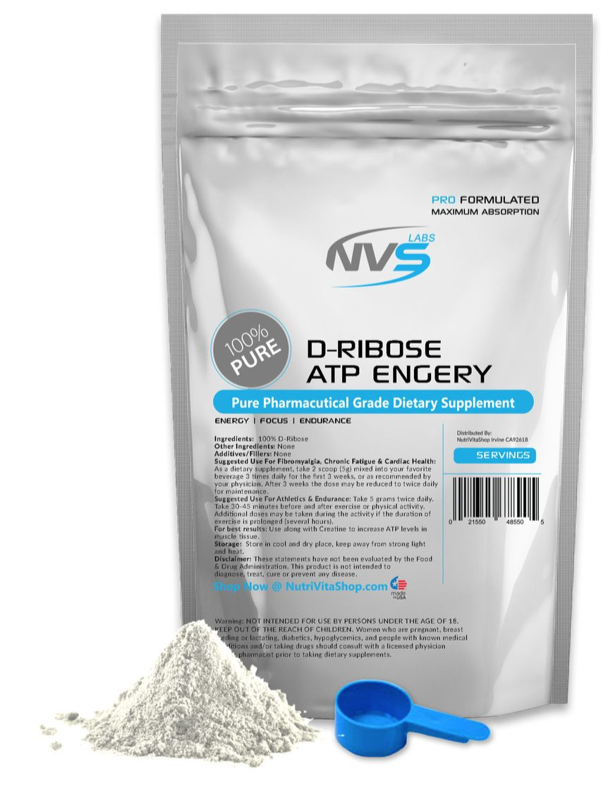5.5 lb (2500g) NVS 100% PURE D-RIBOSE ENERGY & ENDURANCE