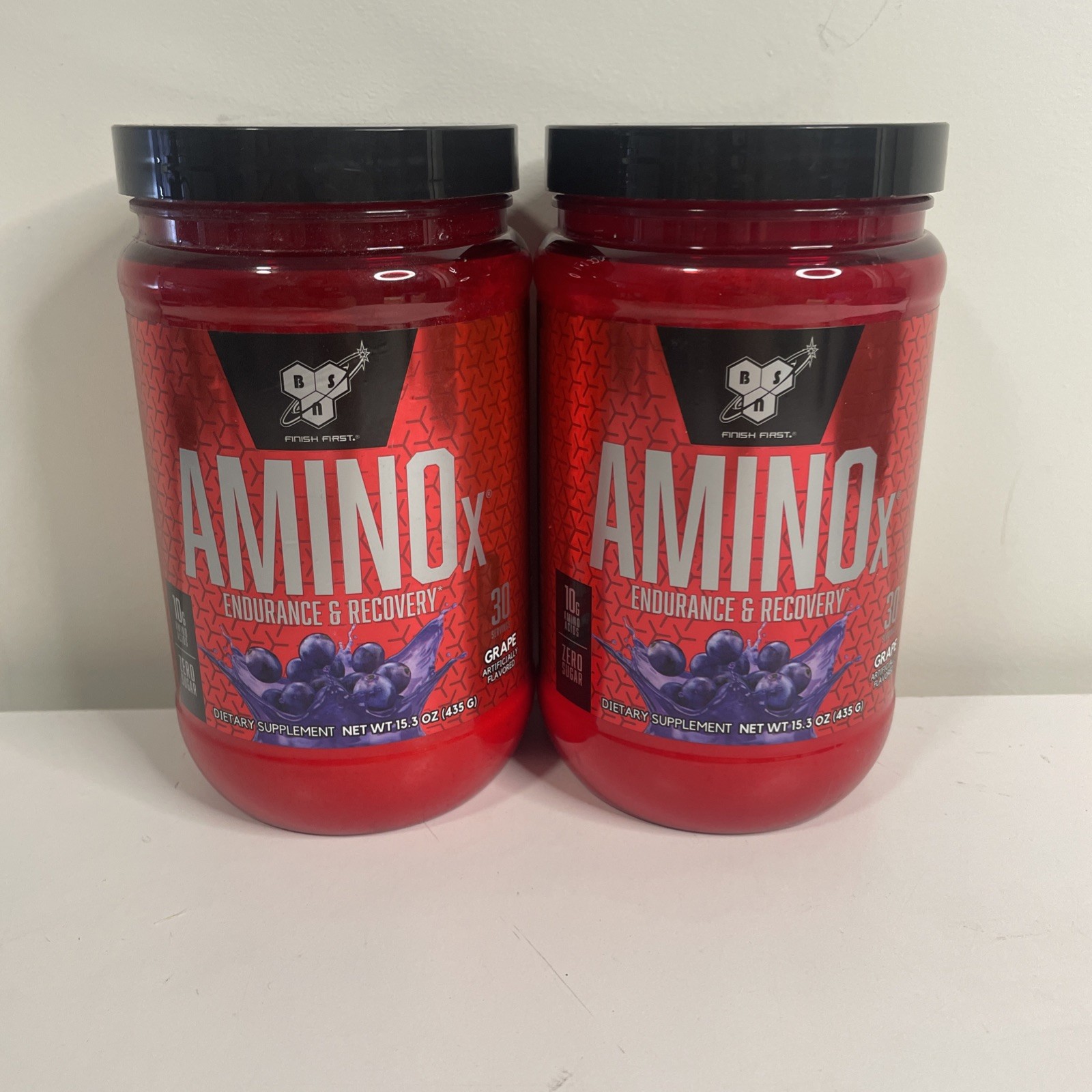 (2) BSN Amino-X Endurance Recovery Agent Grape 15 3 oz 435 g GMP Quality