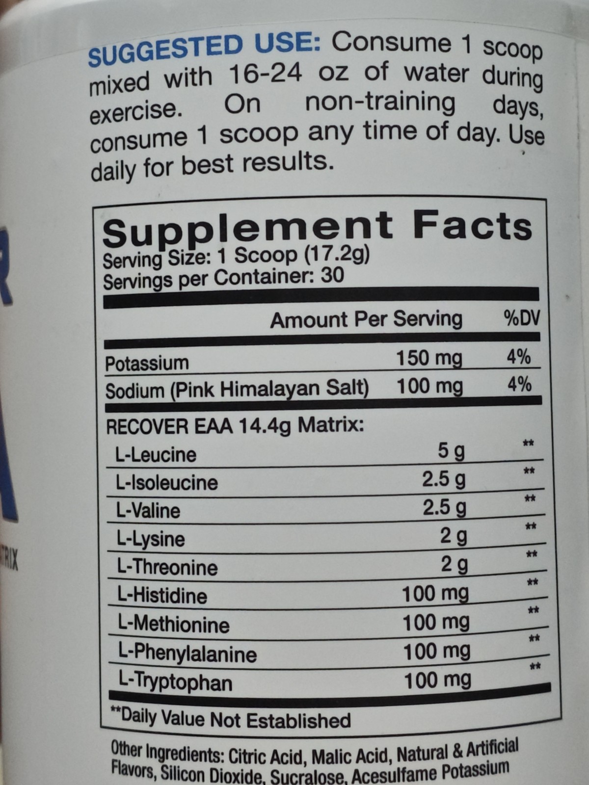 InnovaPharm Recover EAA – BCAA and EAA blend – Fuzzy Navel