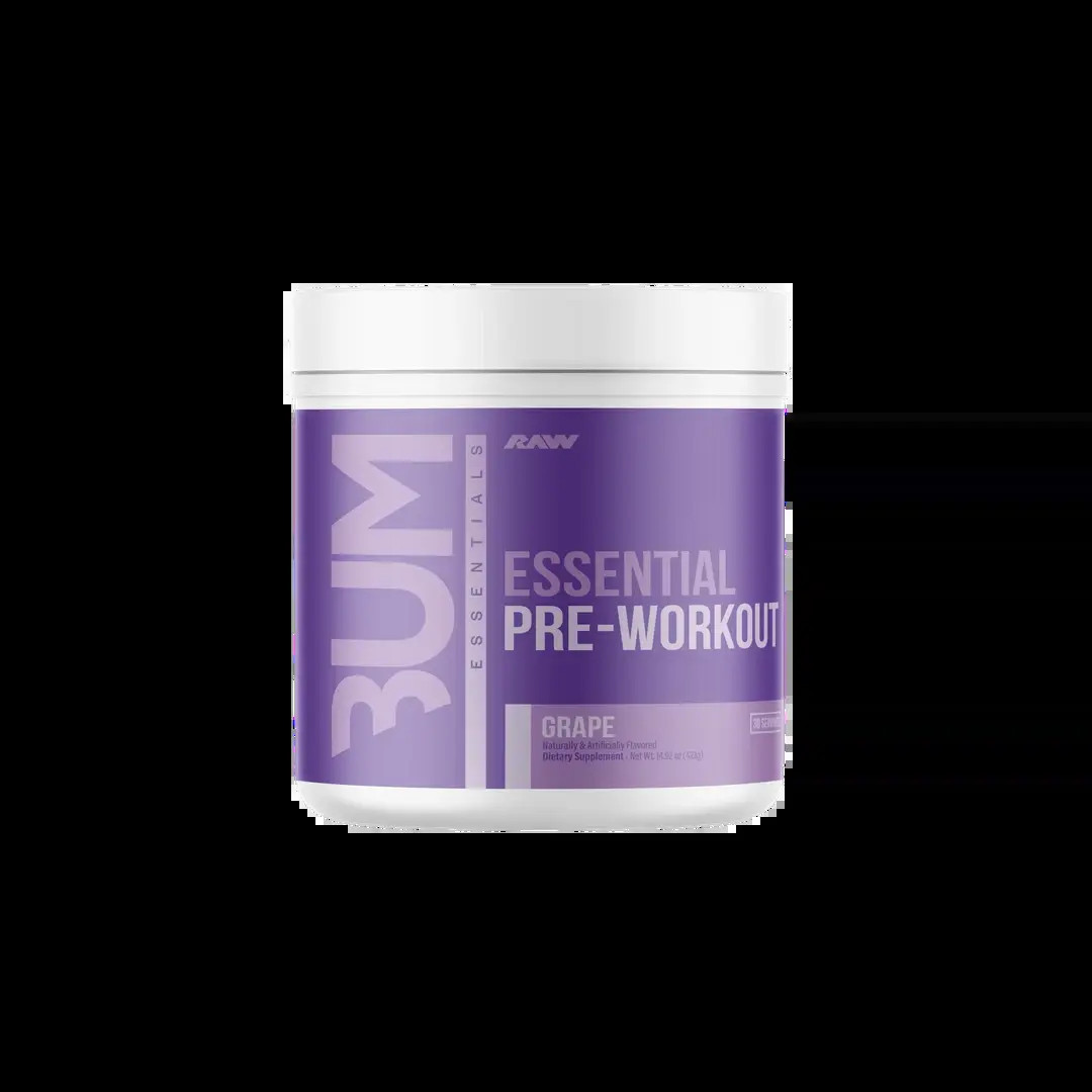 RAW Essential Pre Workout Powder – Energy, Focus & Pump – L-Citrulline, Beta Ala