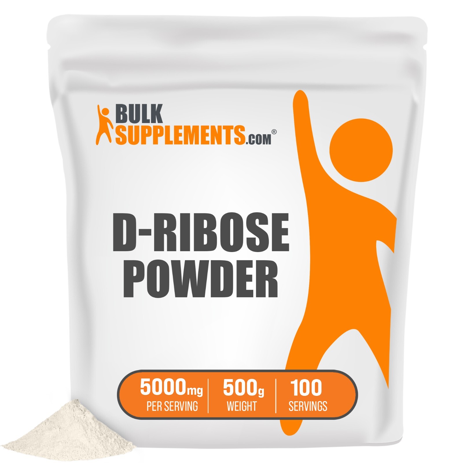 BulkSupplements D-Ribose Powder and Capsules – Energy Supplements