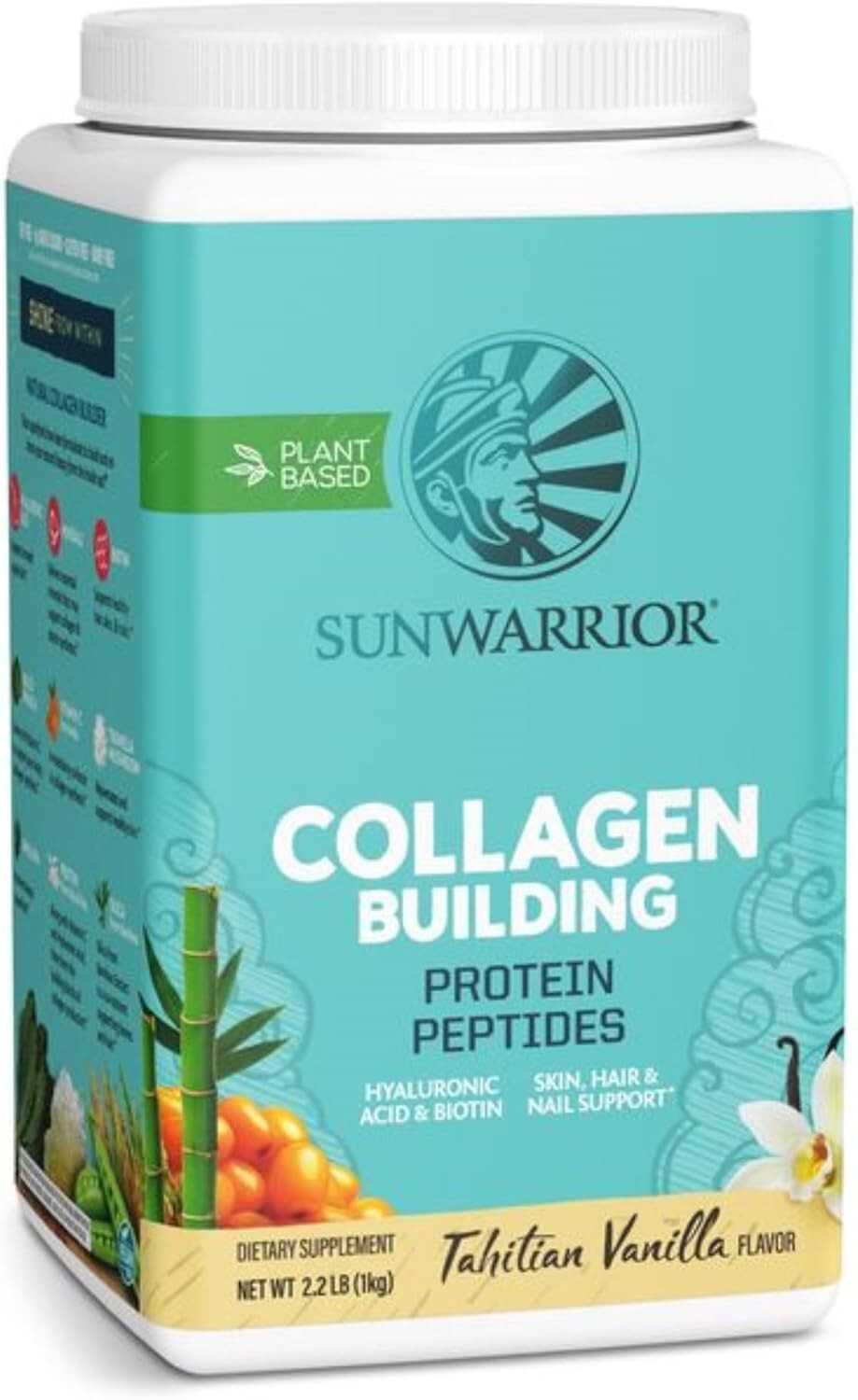 Sunwarrior Collagen Peptides Building Powder Vegan Collagen for Women Men 2.2lb