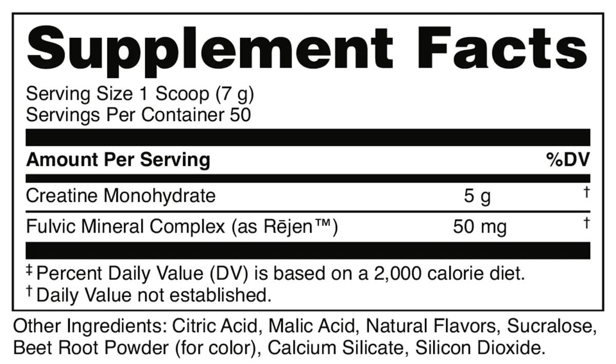 Bucked Up Fruit Punch Creatine for Women and Men Easy to Mix Vegetarian Fla…