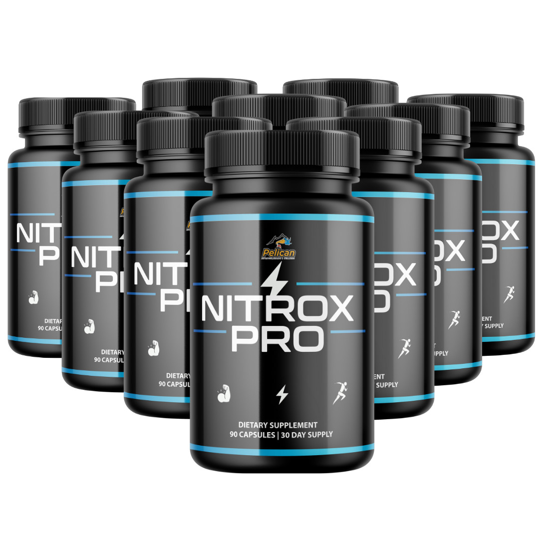 NITROX PRO- Bodybuilding & Weight Support- 10 Bottles- 900 Capsules