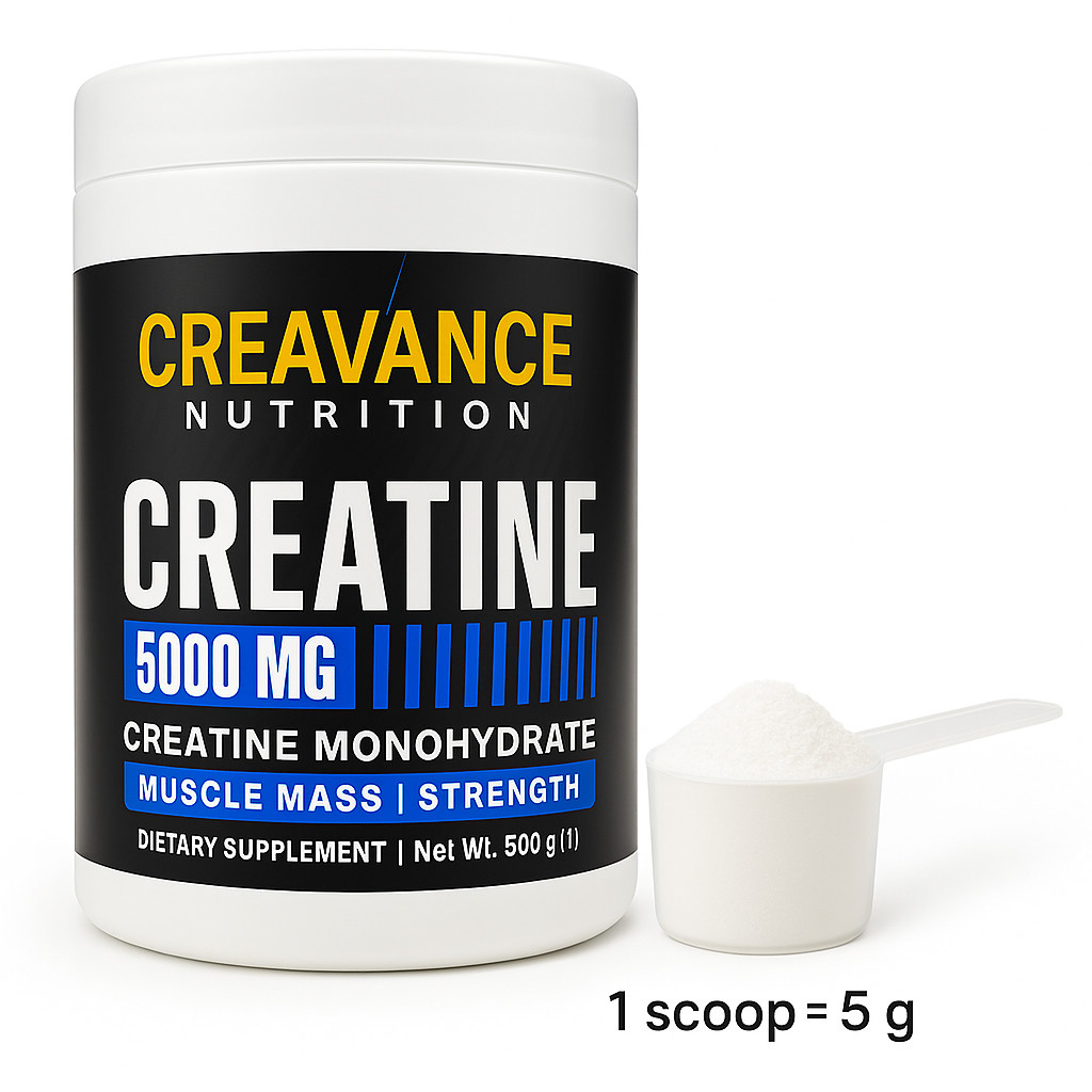 Creatine Monohydrate 500g | 5g Per Serving | Micronized Creavance Nutrition