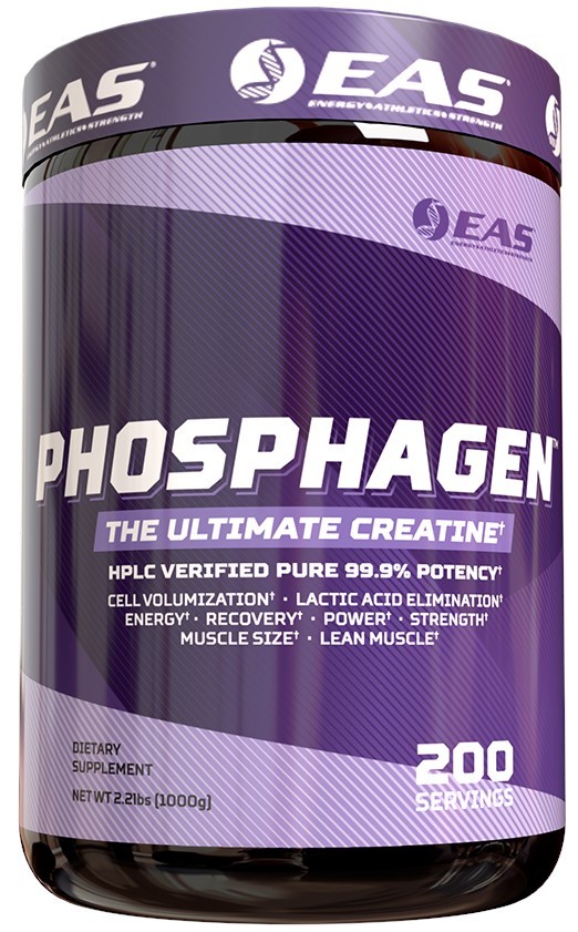 EAS PHOSPHAGEN Creatine Monohydrate 99.9% Pure Powder 1000 Grams EXP. 10/26