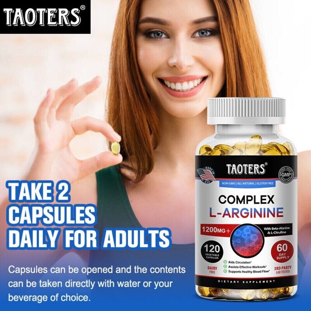 L-Arginin Complex Nitric Oxide, Testosteron Booster, Men’s Health Support