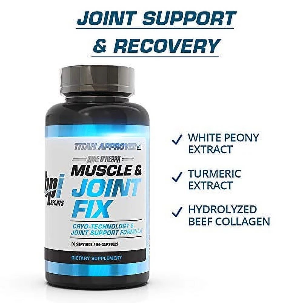 Lot of 12 Muscle & Joint Fix Mike O’Hearn Titan 90 Caps Beef Collagen BPI Sports