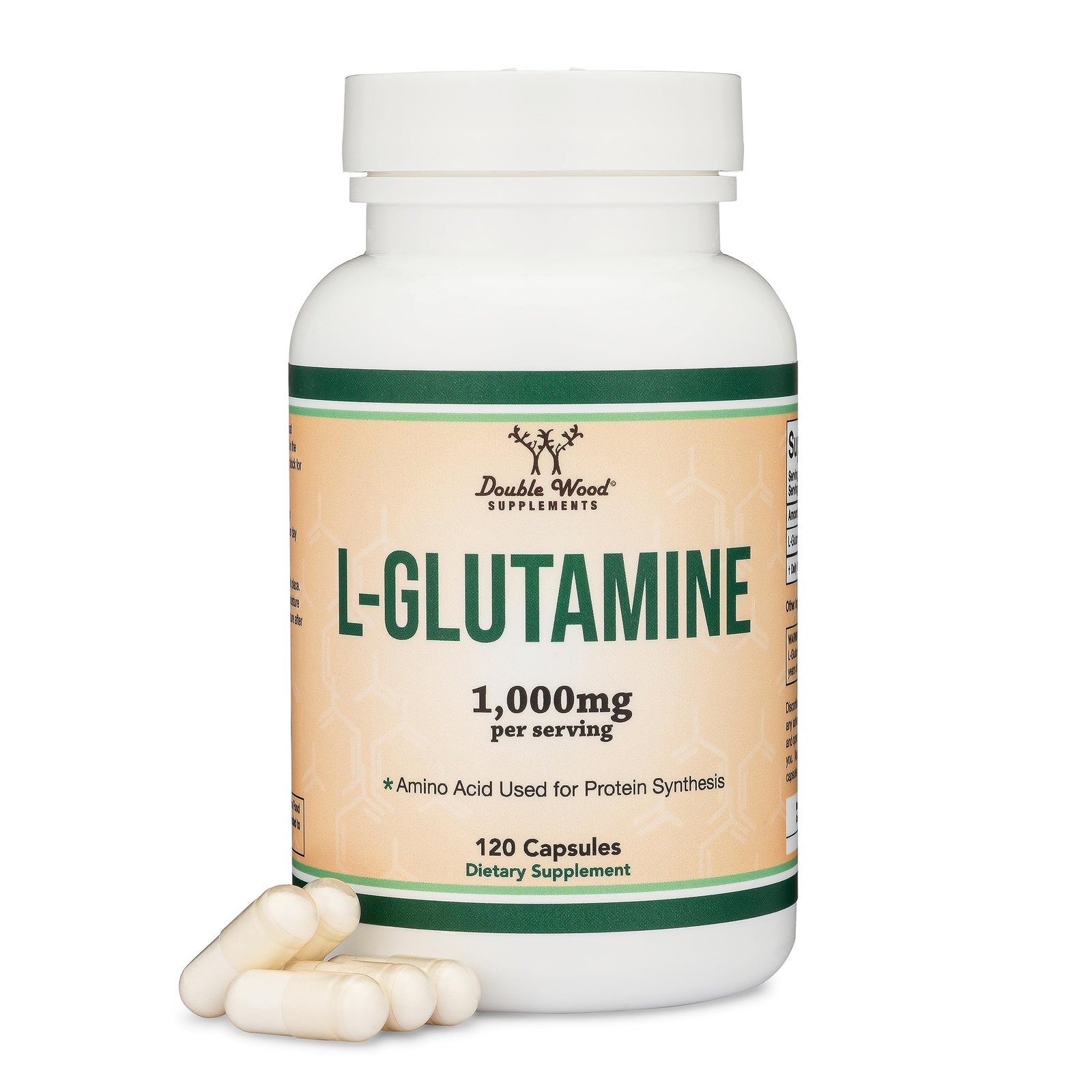 L-Glutamine 1000mg | 120 Capsules | Endurance & Gut Health | Non-GMO Vegan Keto