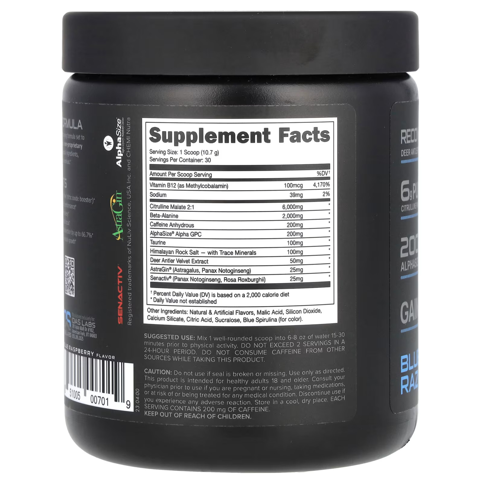 2 X Bucked Up, Pre-Workout, Blue Raz, 11.3 oz (321 g)