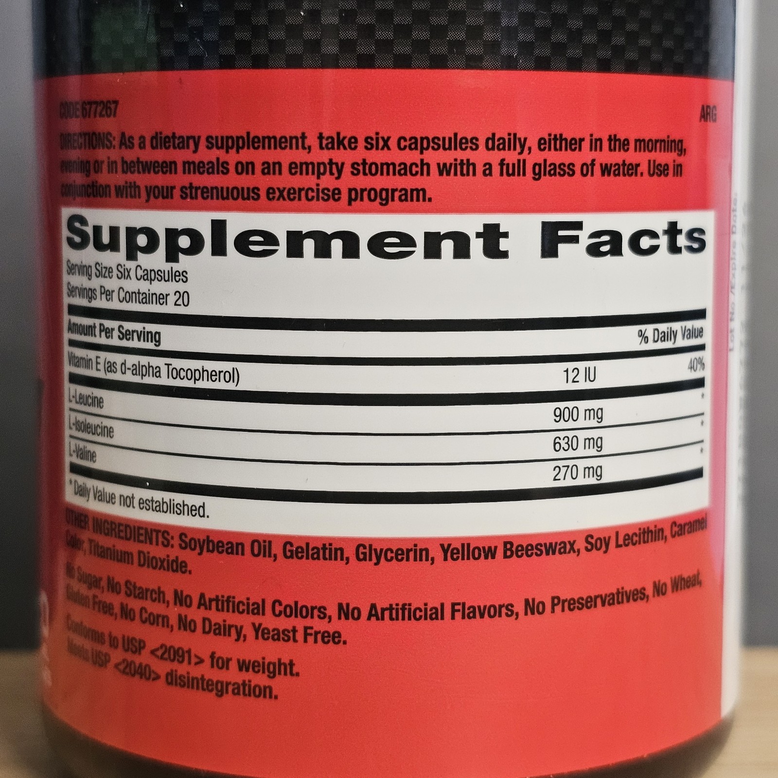 GNC – Pro Performance BCAA 1800mg, 120 Capsules (20 Days Supply), EXP 11/26