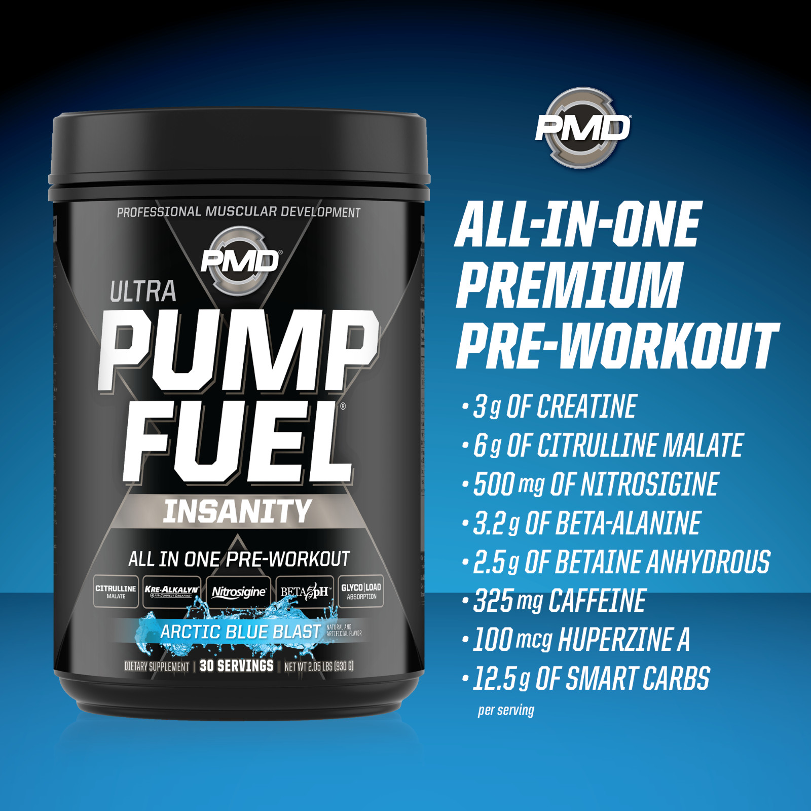 PUMP FUEL ULTRA INSANITY GLYCO LOAD – ARCTIC BLUE BLAST