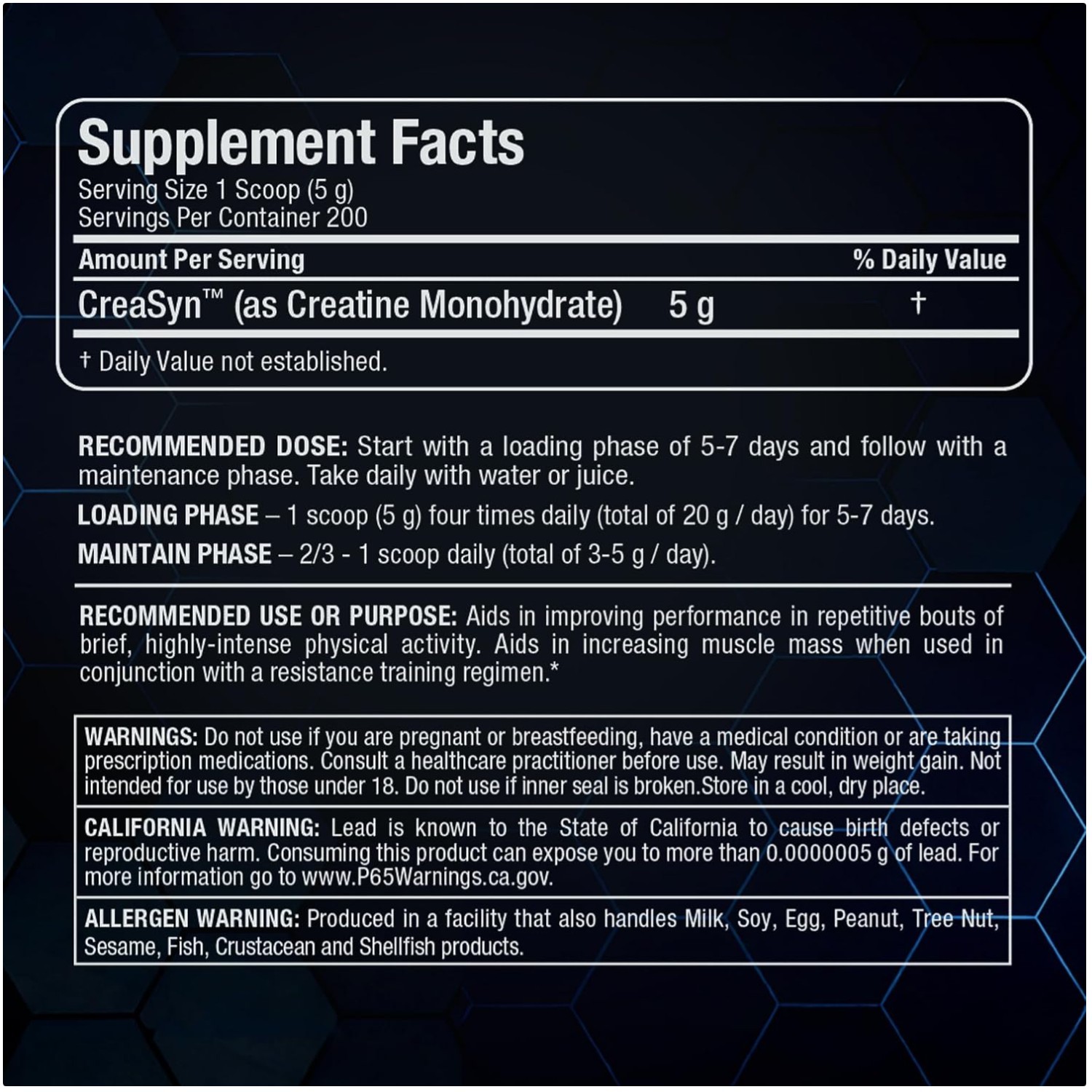 Strength & Power Support – Creatine Monohydrate