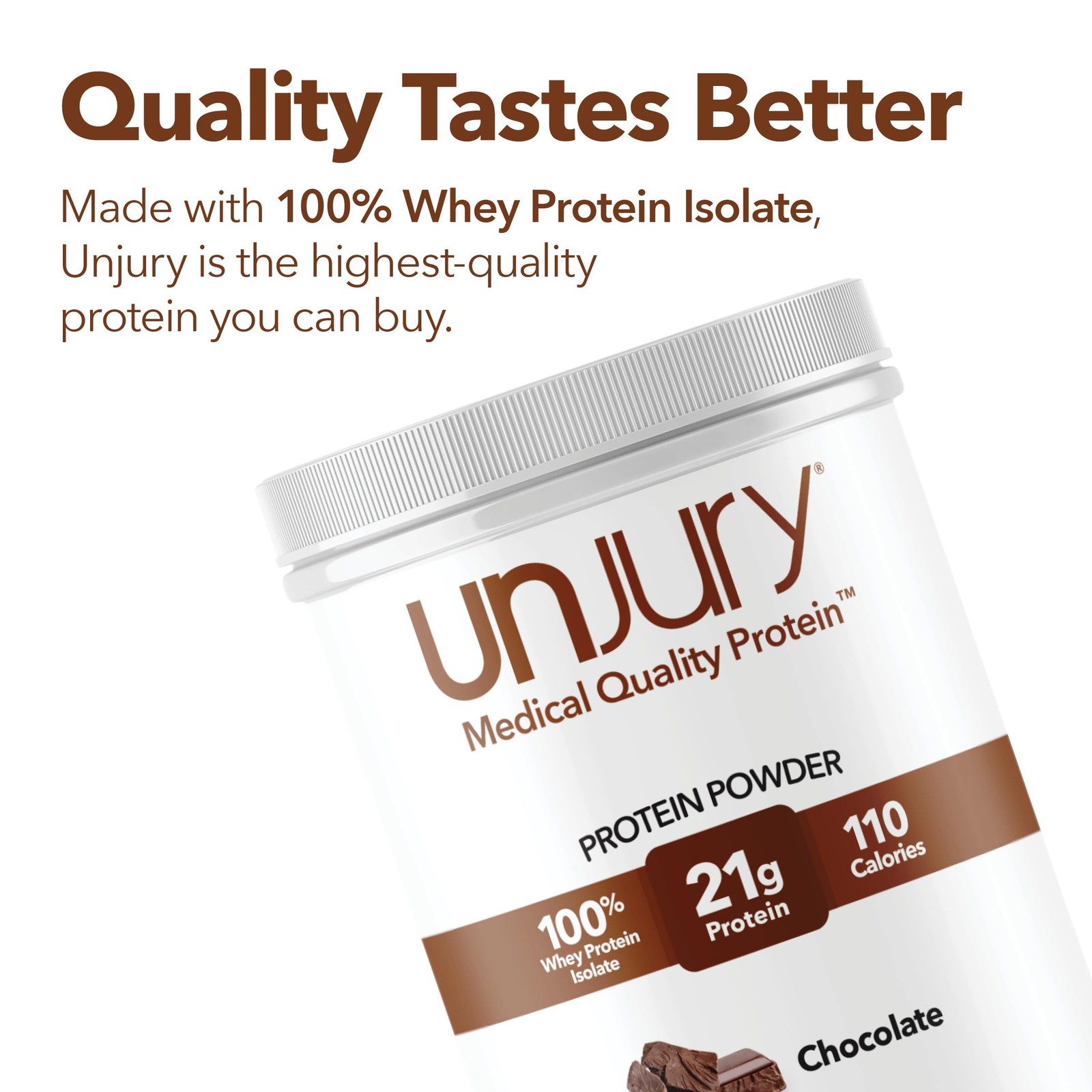 Unjury Whey Protein Powder | Chocolate Protein Powder | 21g 100% Whey Isolate…