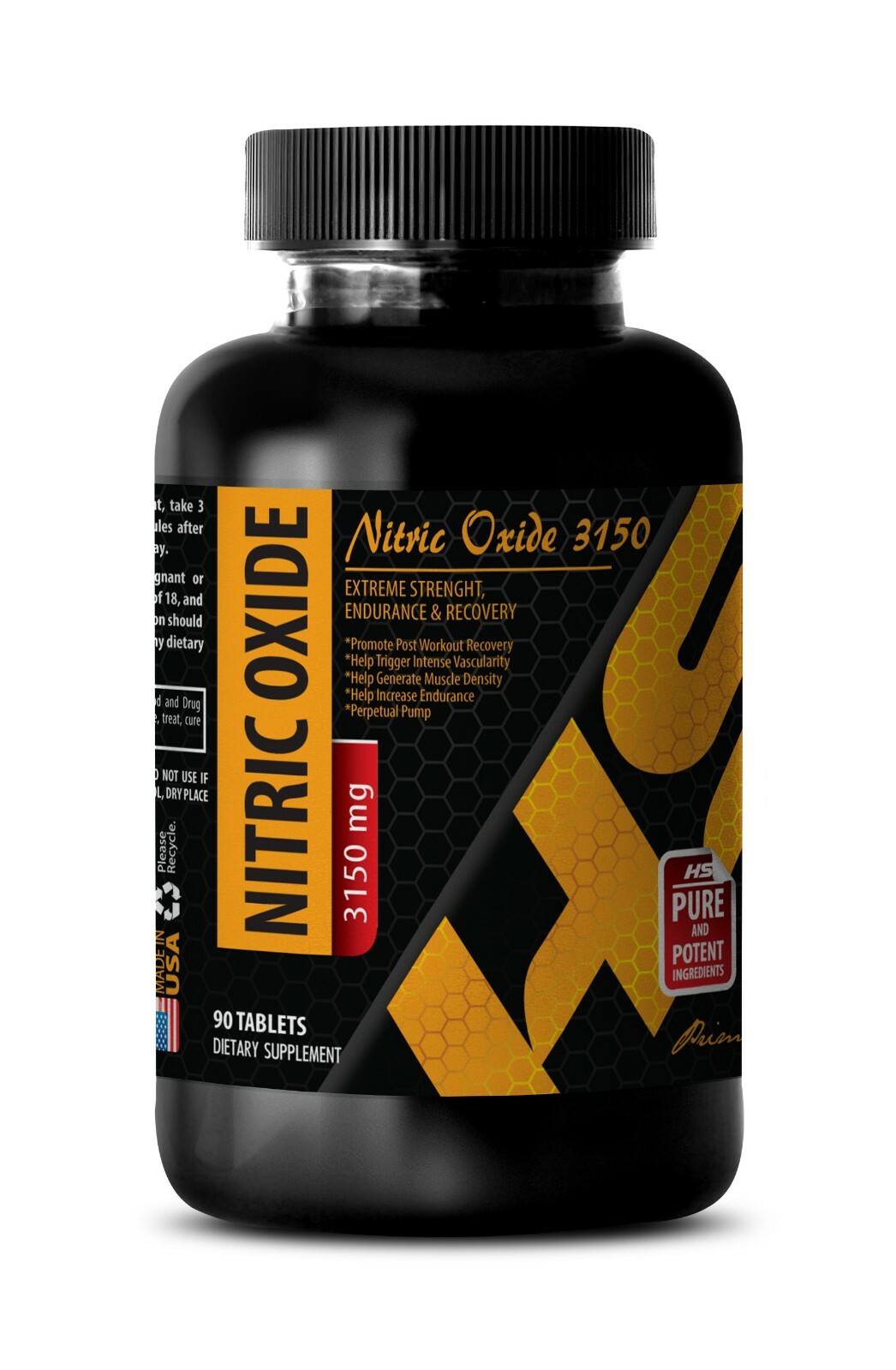 pre workout pills – NITRIC OXIDE 3150mg – muscle gainer pills – 90 tablets