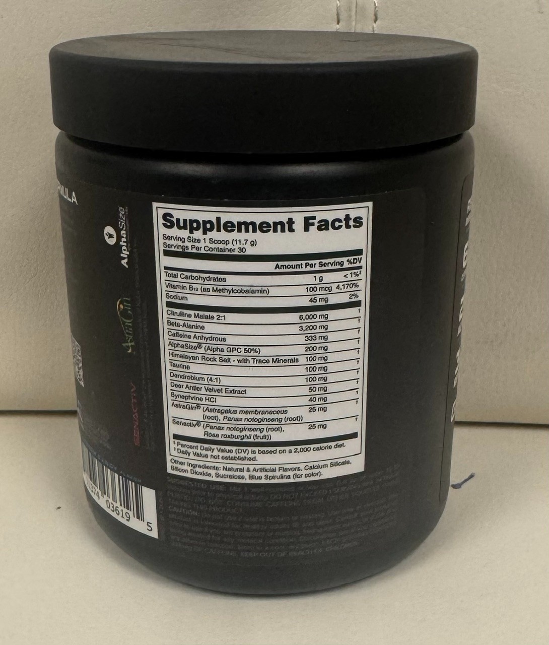 Bucked Up WOKE AF Blue Cotton Candy flavor 12.4oz High Stimulant BN Pre-workout
