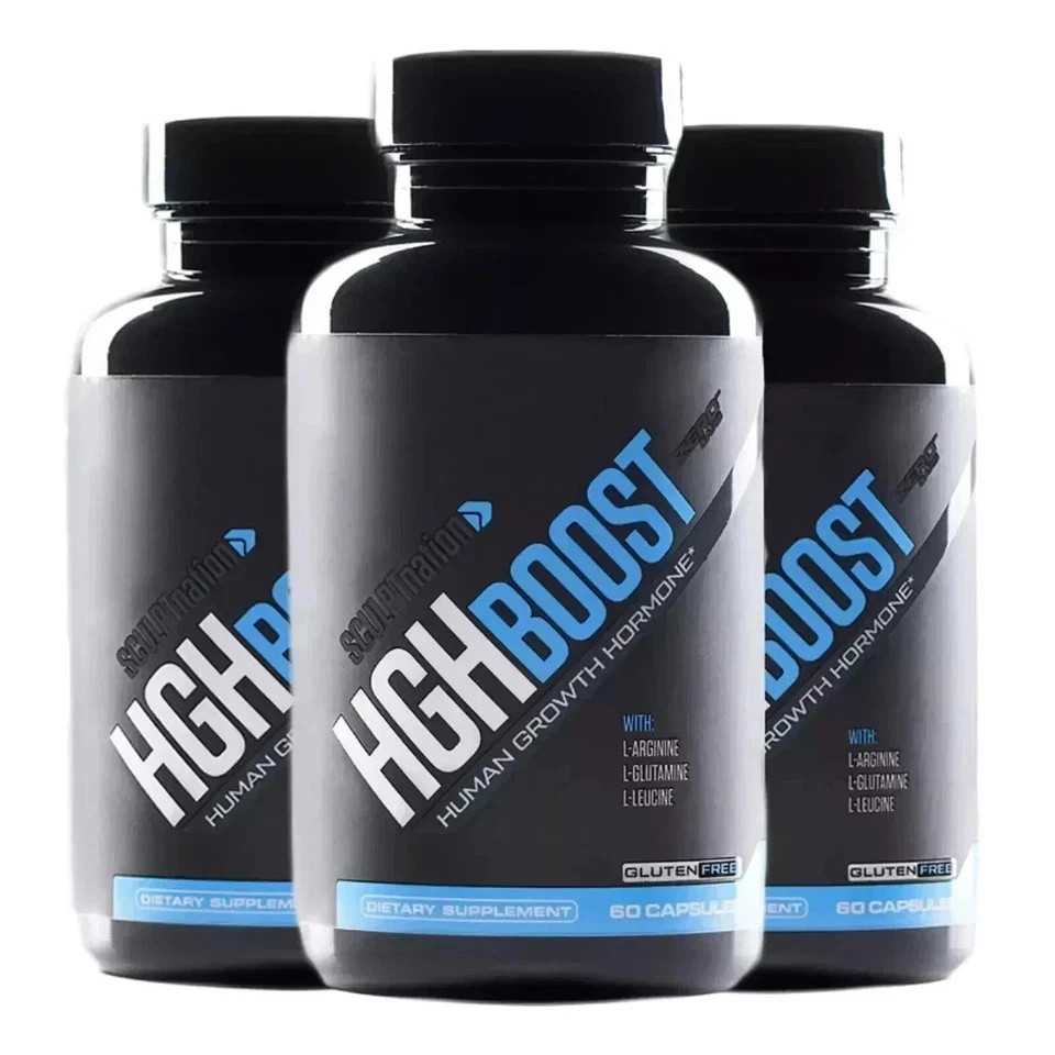 Sculpnation HGH BOOST Human Growth Hormone Muscle Build Fat Burn Pack of 5