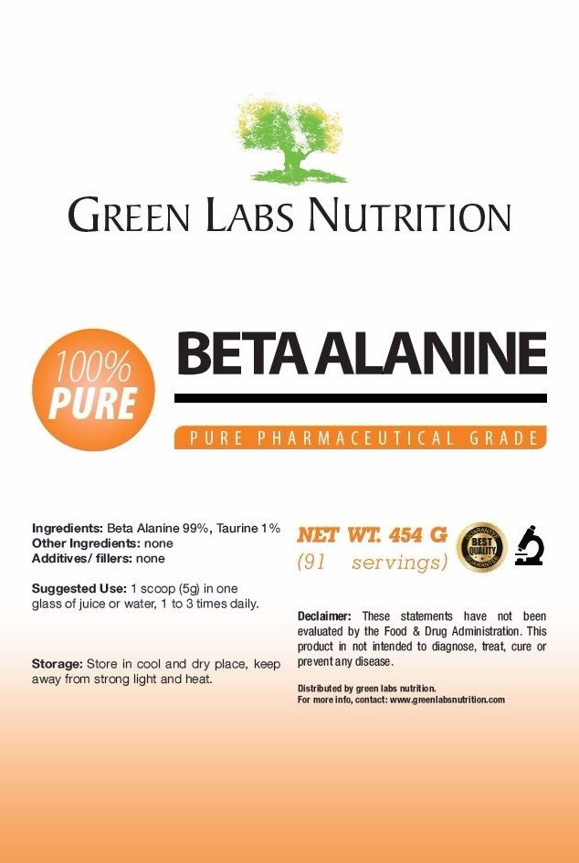 BETA ALANINE POWDER 454g HPLC PHARMACEUTICAL QUALITY INCREASES MUSCLE STRENGHT
