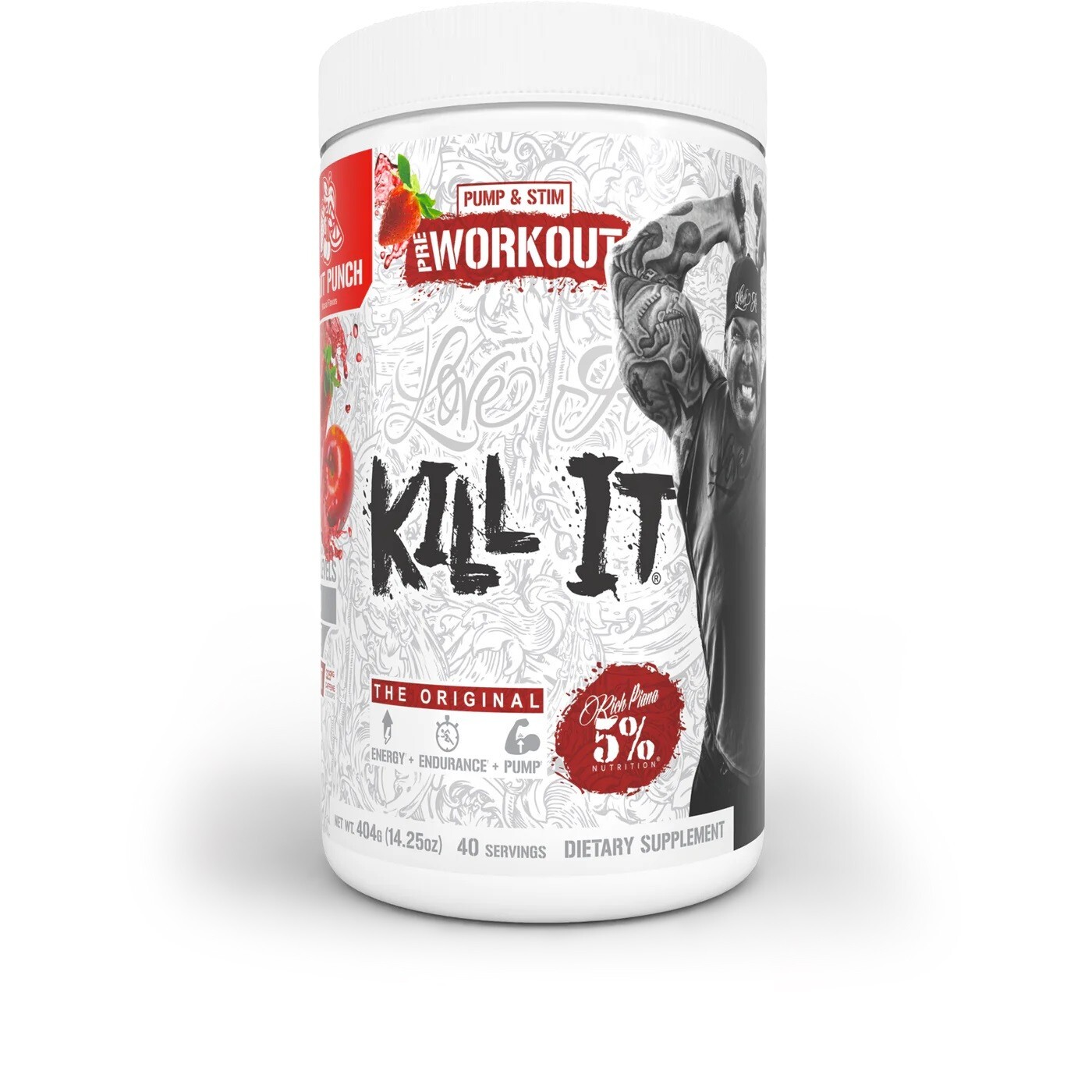 5% Nutrition Kill It Pre Workout Powder, 14+ oz – NEW version