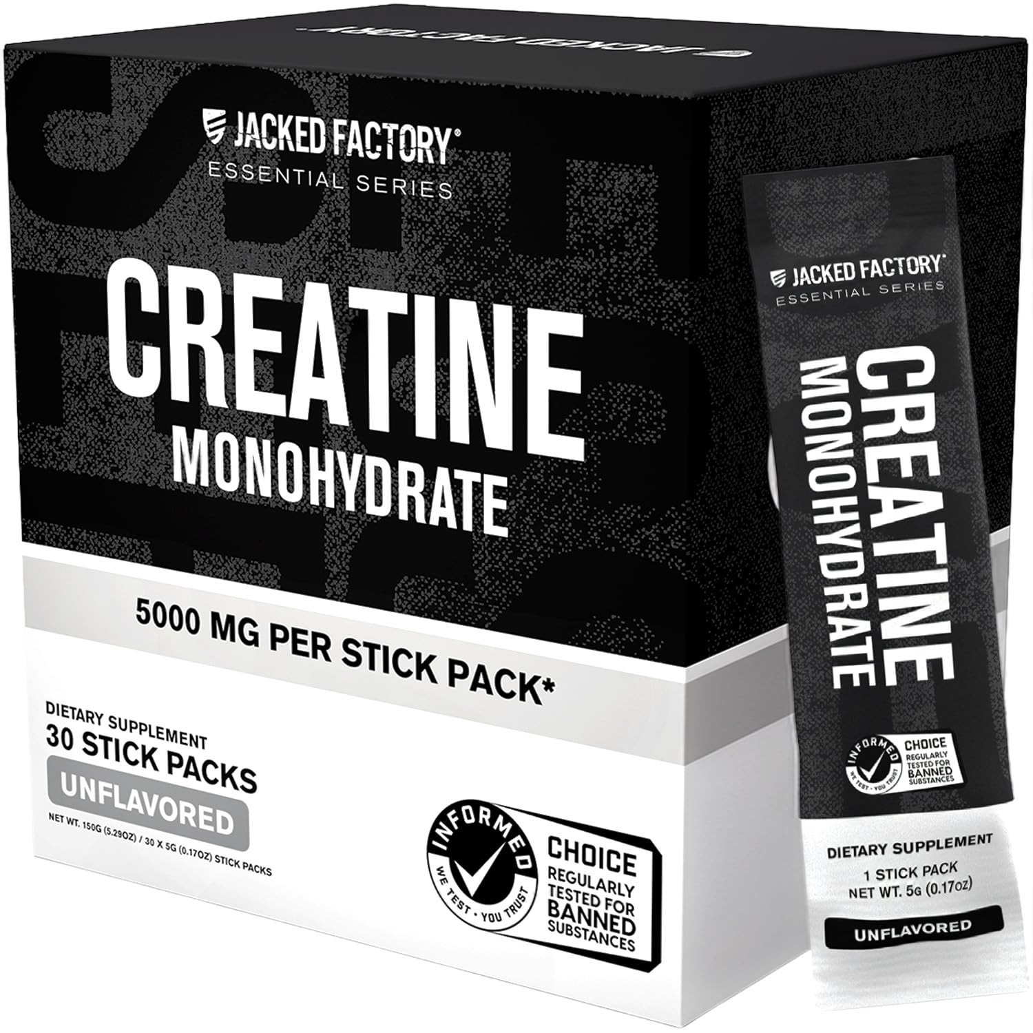 Creatine Monohydrate Stick Packs 150g – 5g Daily Creatine Supplement for Men …