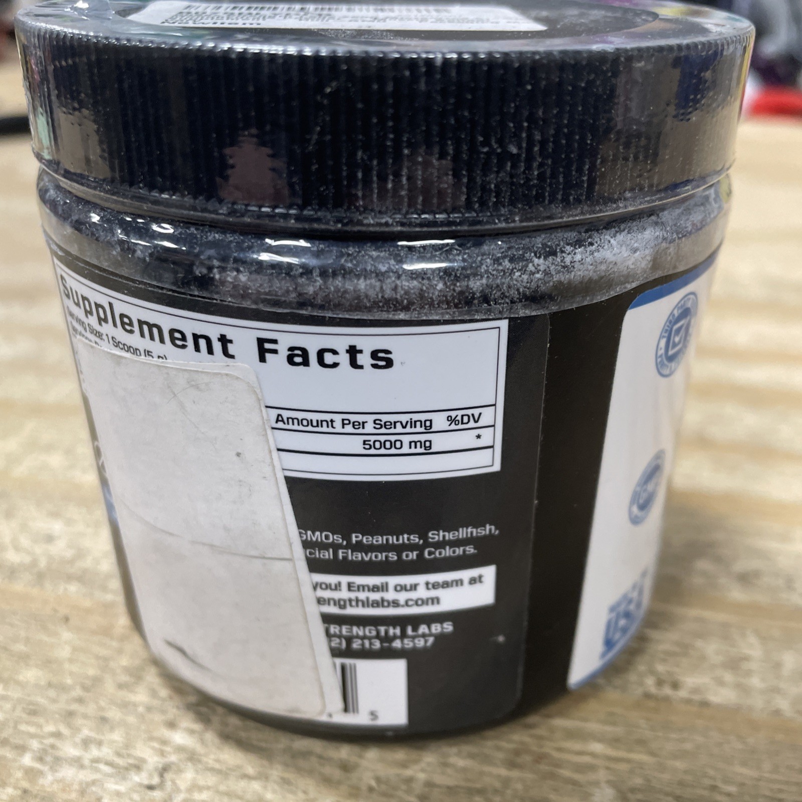 Sheer Strength Labs Micronized Creatine Monohydrate Powder Unflavored, 12/2024