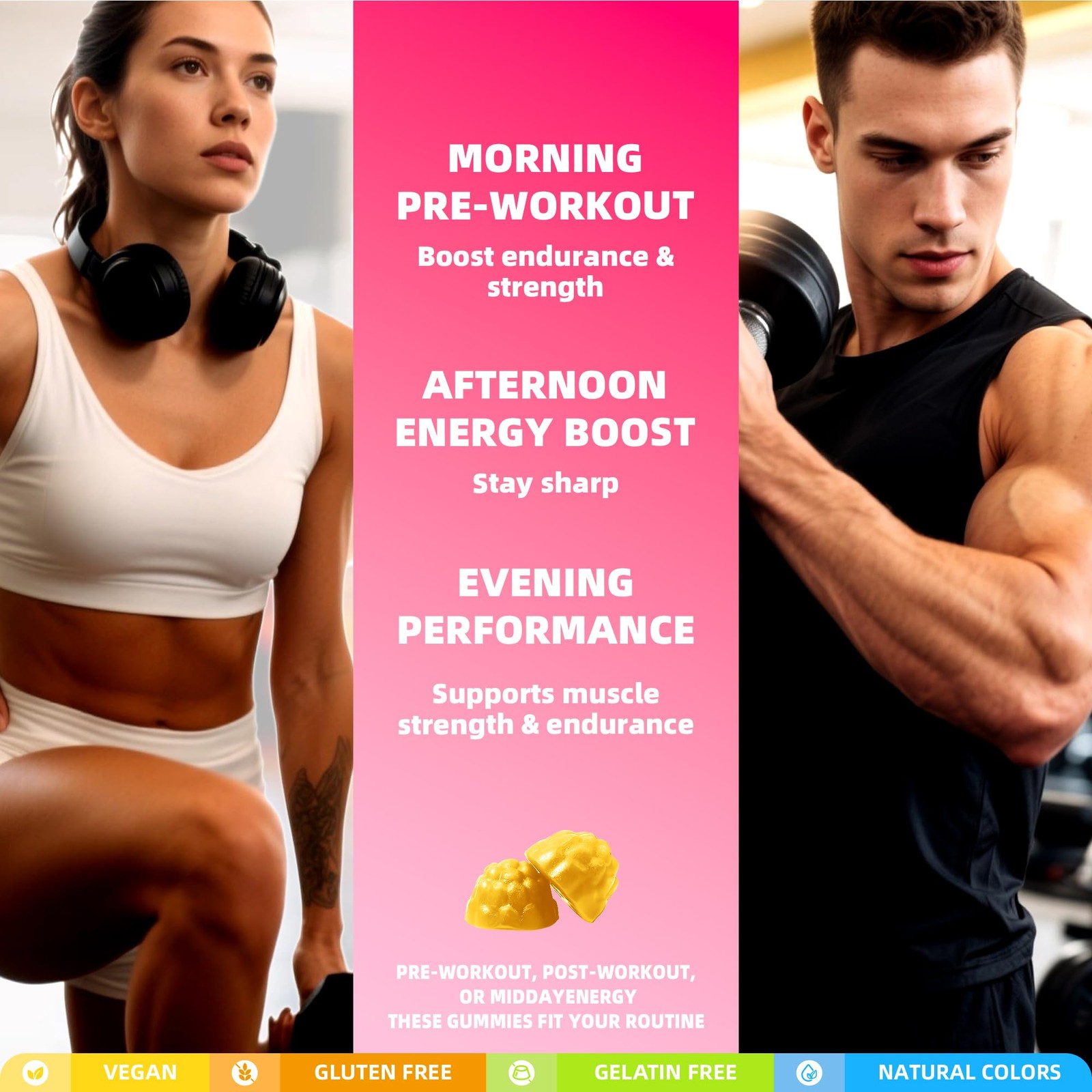 Creatine Monohydrate Gummies, NSF Certified Creatine Gummy, 5g Dose for Men &…