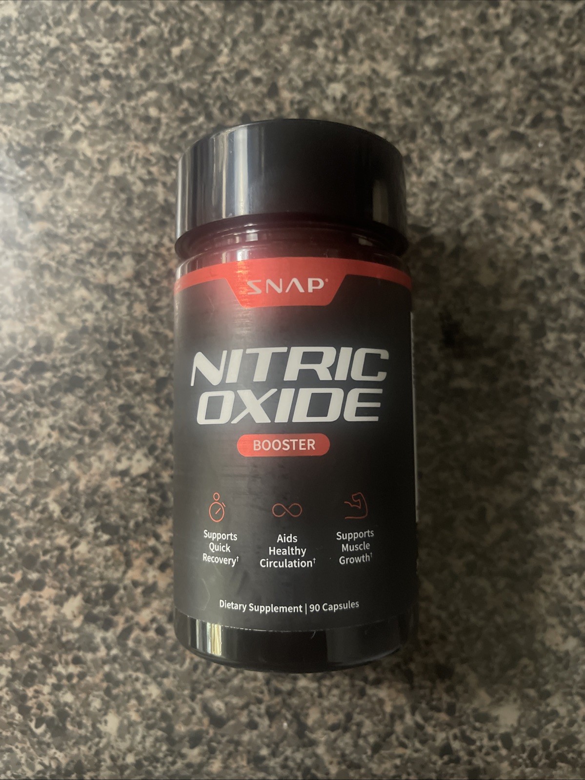 Snap Supplements Nitric Oxide Booster, Black, 90 Capsules