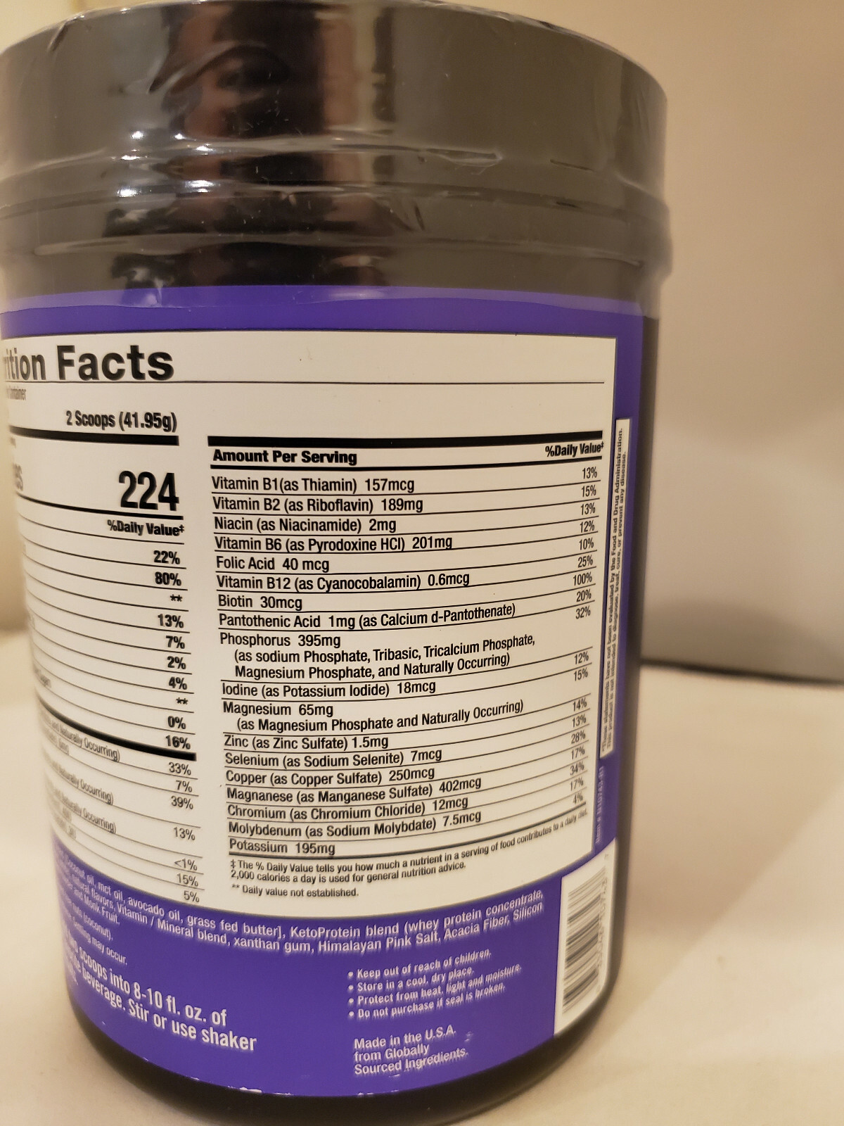 KETO SCIENCE KETO MEAL SHAKE VANILLA CREAM 20.7 OZ