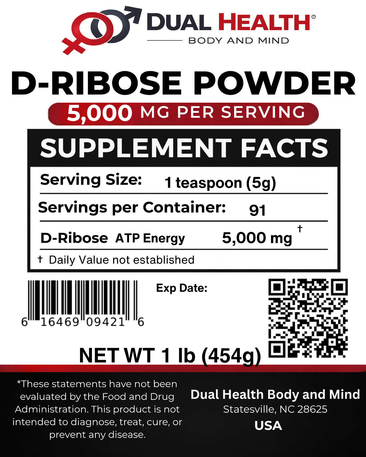 D-Ribose Powder Pure Energy Support Supplement Bulk Sizes