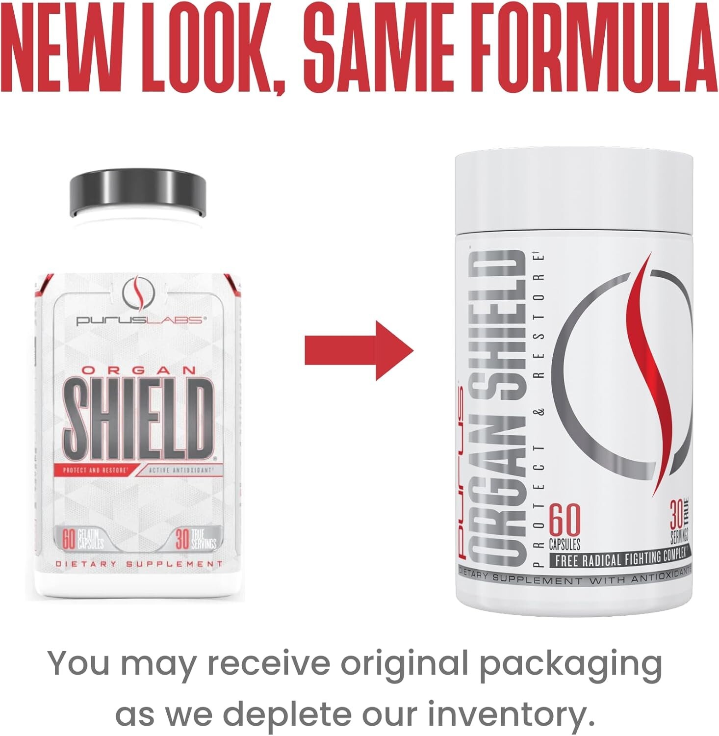 Purus Labs Organ Shield Liver and Organ Support Antioxidant 60 Capsules New