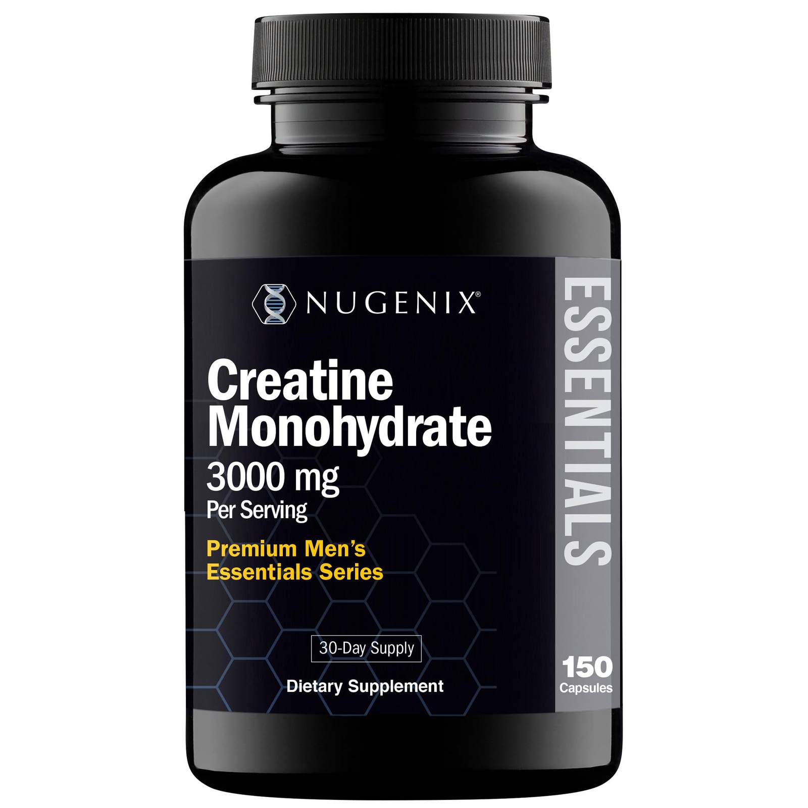 Essentials Premium Creatine Monohydrate Pills Supplement, 3000mg, 150 Capsules