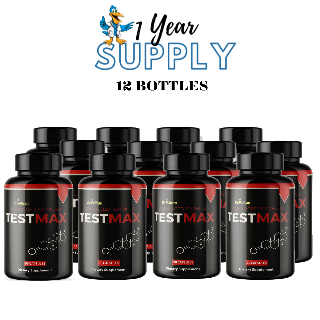 Test Max- Bodybuilding & Men’s Health Support- 12 Bottles- 1080 Capsules