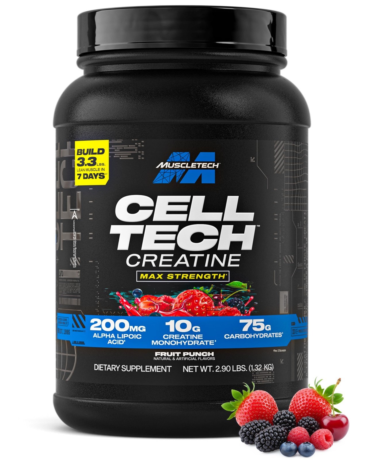Creatine Monohydrate Powder – Post Workout Recovery Drink, Muscle Builder, 2.90