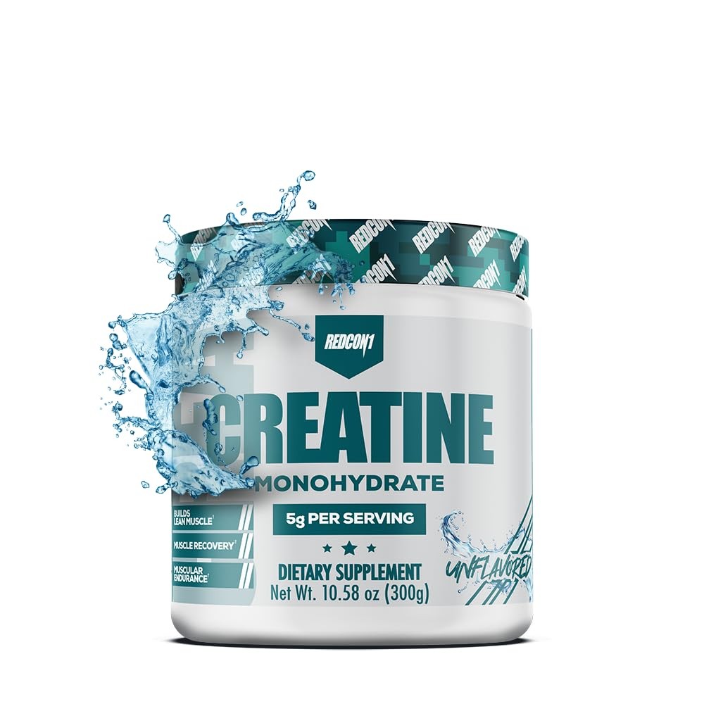 REDCON1 Creatine Monohydrate – Keto Friendly + Vegan Pre Post Workout Supple…