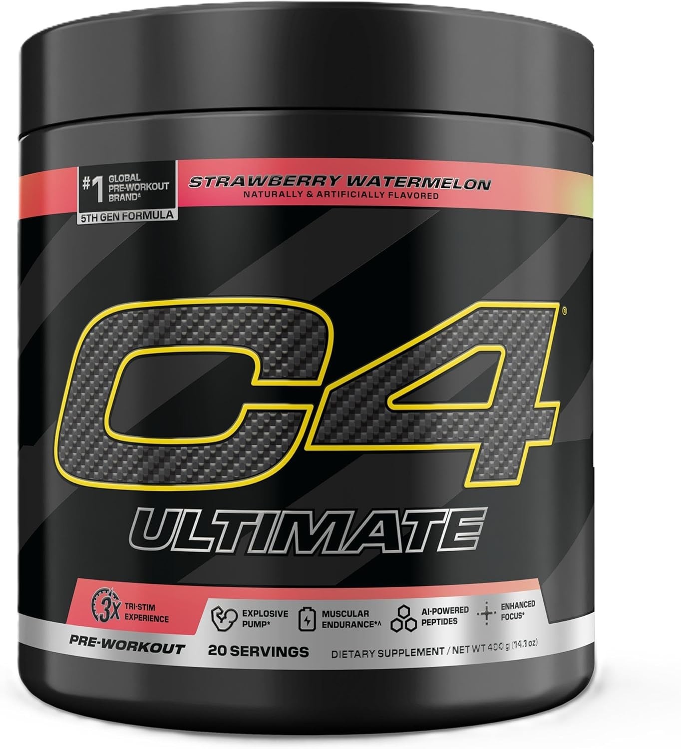 Ultimate Pre Workout Powder Watermelon – Sugar Free Preworkout Energy Supplem…