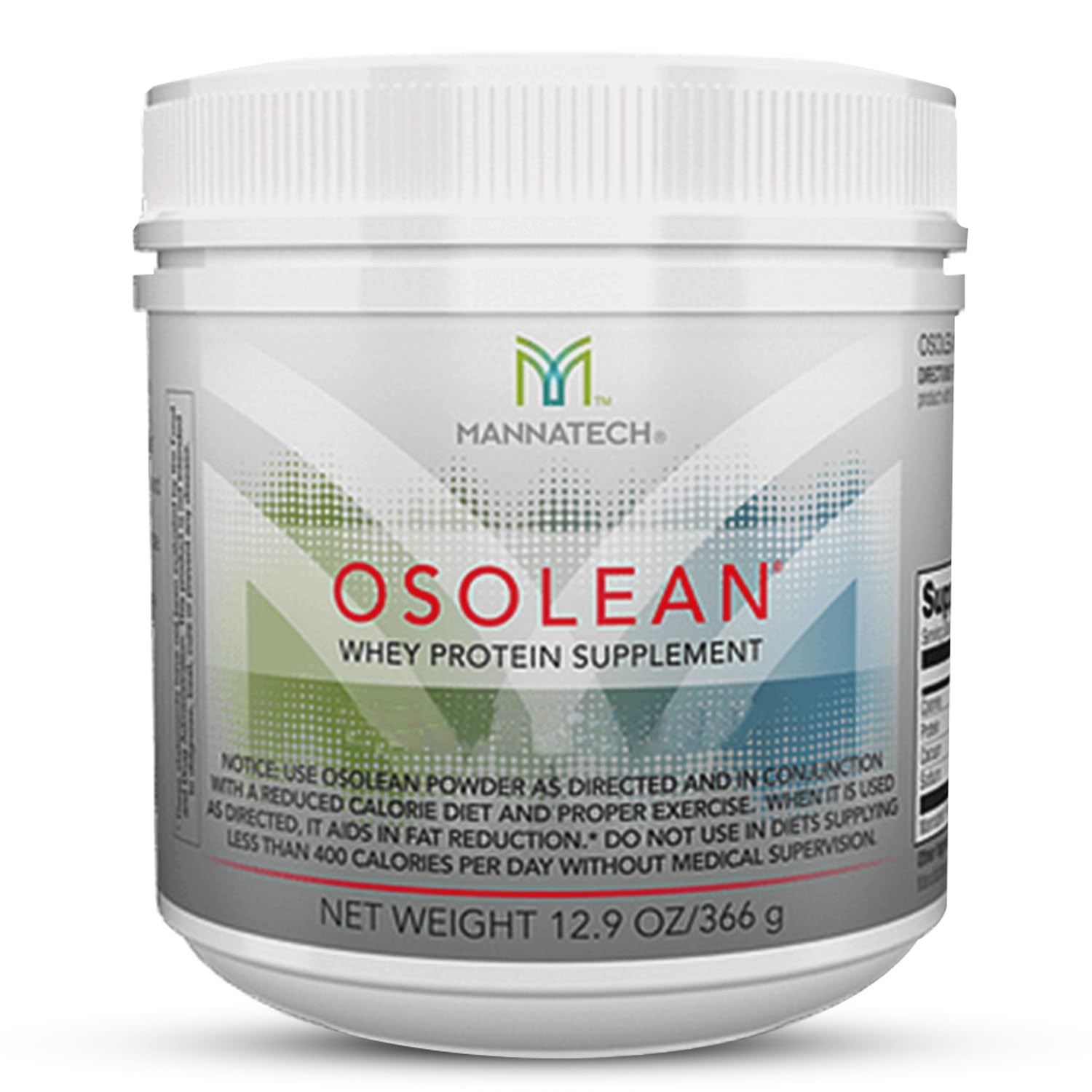 Mannatech OsoLean Protein Powder 12.9 oz Soy Protein Canister
