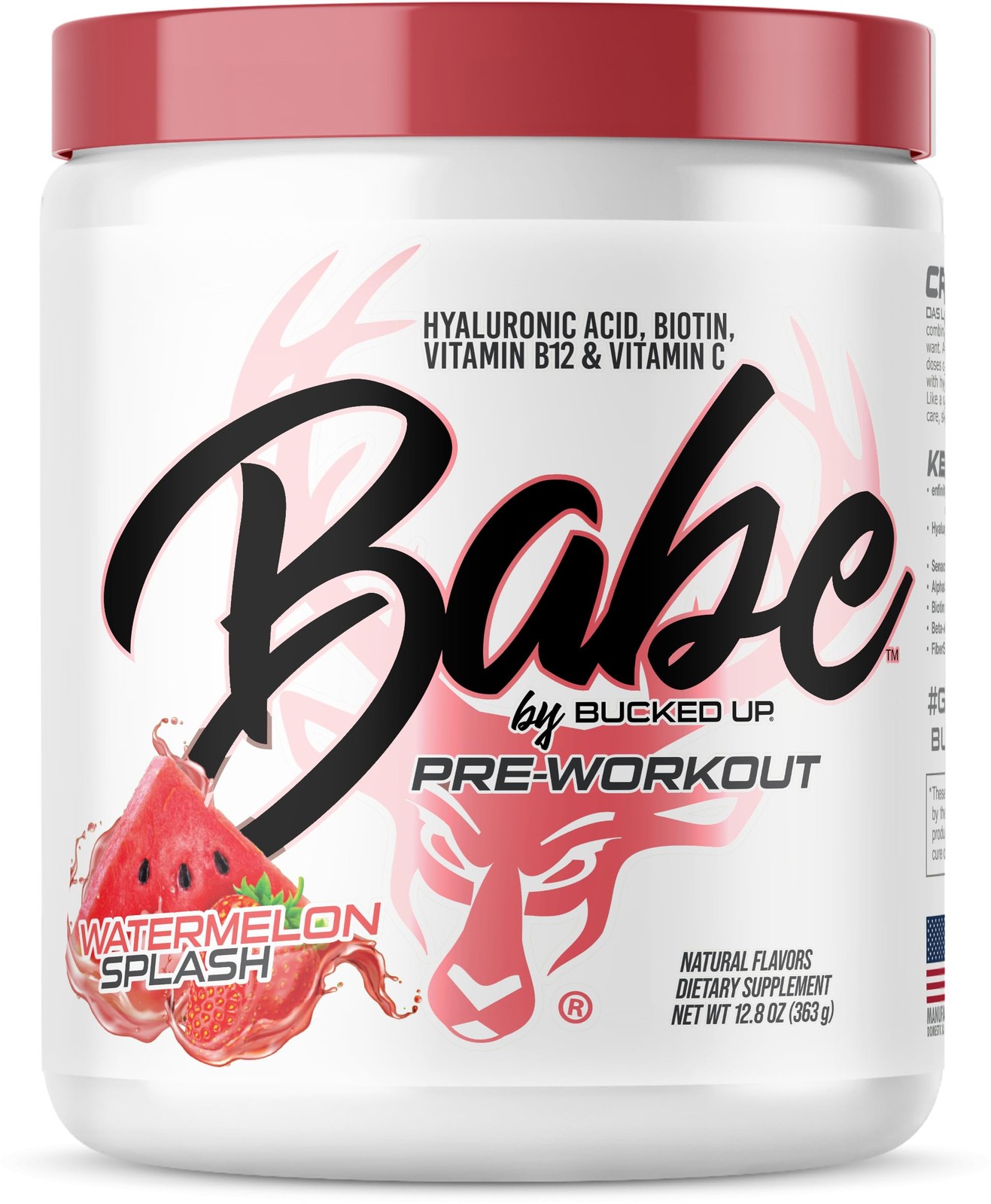 Babe Pre Workout powder for Women | Watermelon Splash | 6g Citrulline, 2g Bet…