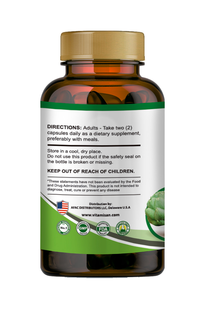 Artichoke Diet Supplement Vida 100% Original – 120 Capsules alcachofa