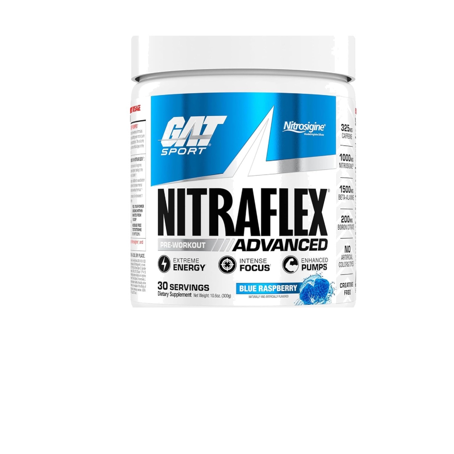 Blue Raspberry Nitraflex Pre-Workout Powder – Boost Energy & Focus, 30 Servings