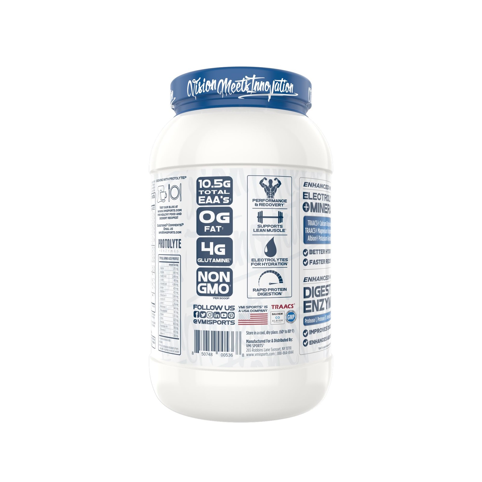 VMI Sports ProtoLyte Whey Isolate 1.6lb Vanilla Protein Powder Muscle Gain