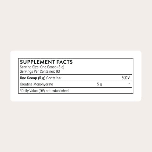 THORNE Creatine – Micronized Creatine Monohydrate Powder – Support for Muscles