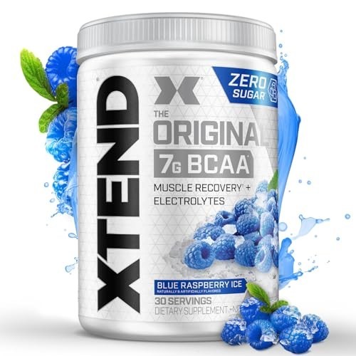 Xtend Scivation BCAAs Powder Blue Raspberry 450g 7g BCAA 30 Servings 2027