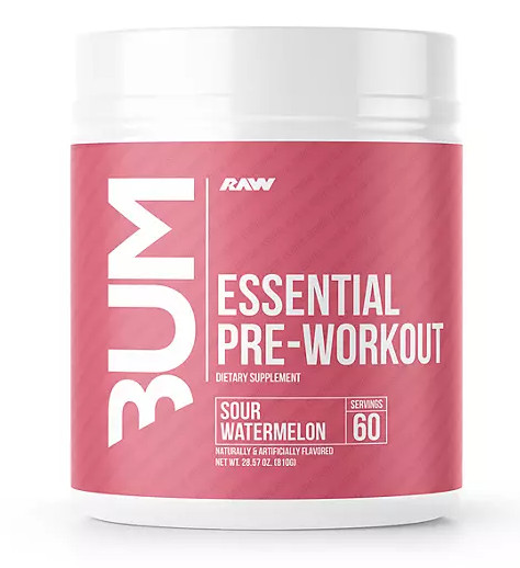 Pre Workout Powder, RAW Nutrition CBUM E Sour Watermelon, 60 Servings